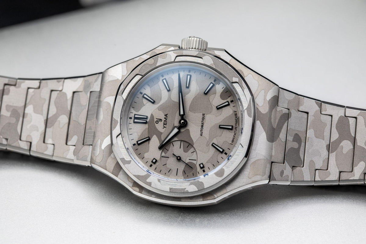 YEMA Wristmaster Slim Small Seconds CMM.29 雪山迷彩版