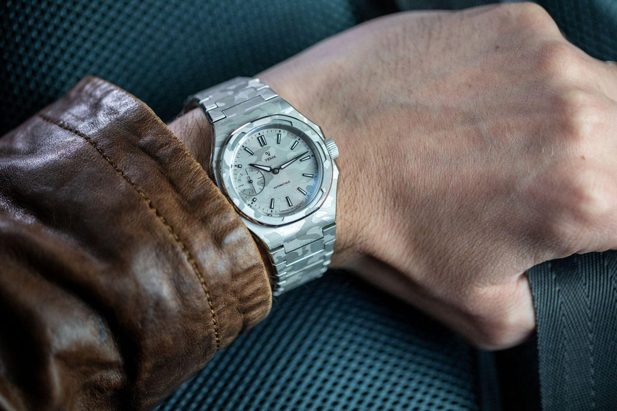 YEMA Wristmaster Slim Small Seconds CMM.29 雪山迷彩版