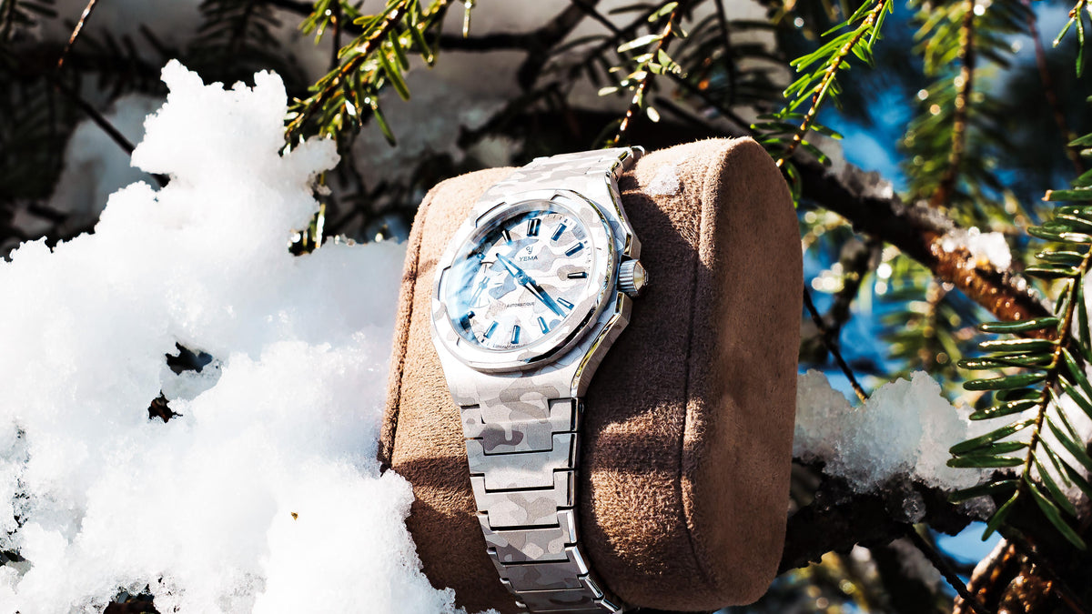 YEMA Wristmaster Slim Small Seconds CMM.29 雪山迷彩版