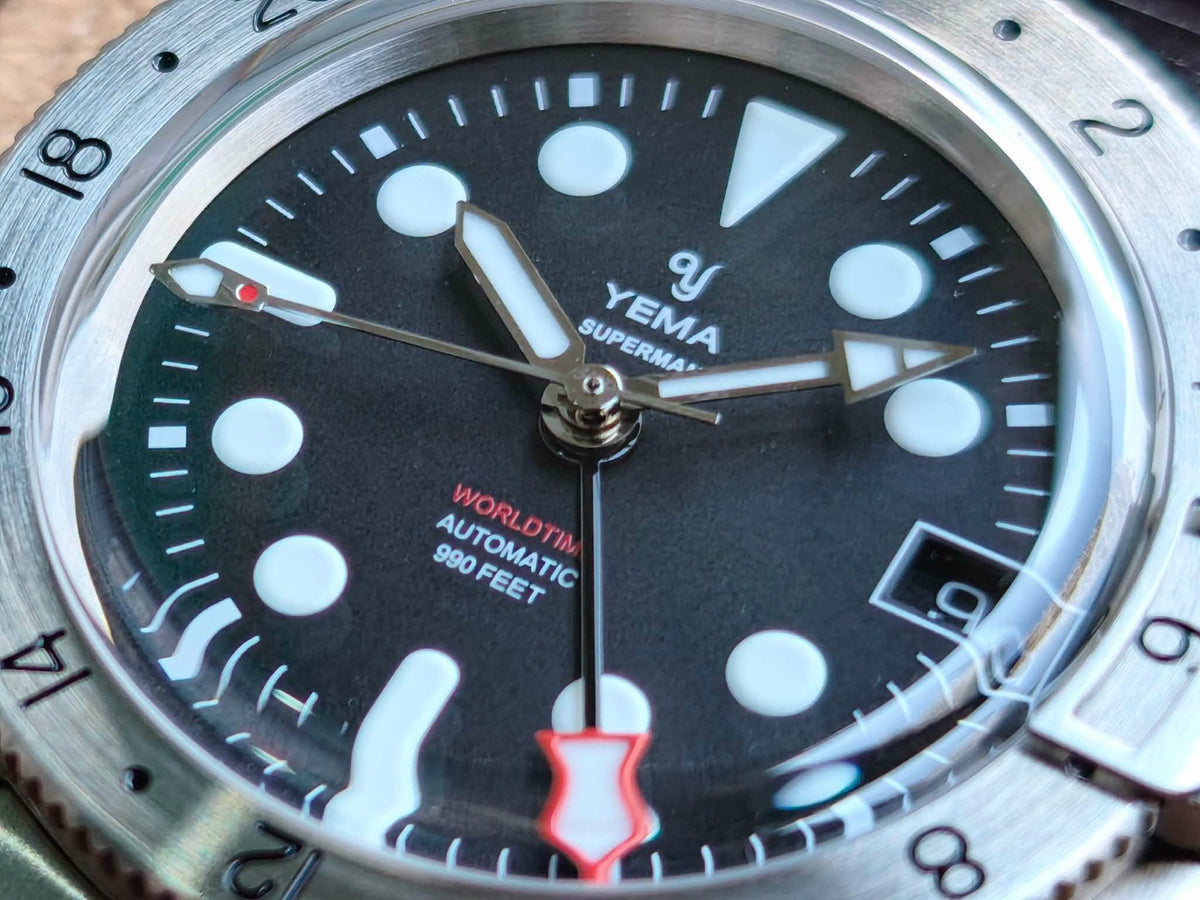 絕版NOS法國 Explorer II🇫🇷 - Yema Superman Worldtime GMT 。