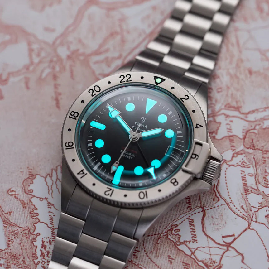 絕版NOS法國 Explorer II🇫🇷 - Yema Superman Worldtime GMT 。