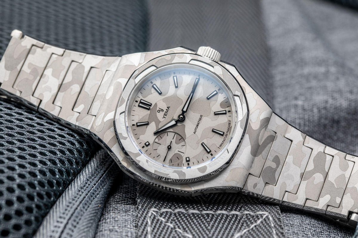 YEMA Wristmaster Slim Small Seconds CMM.29 雪山迷彩版