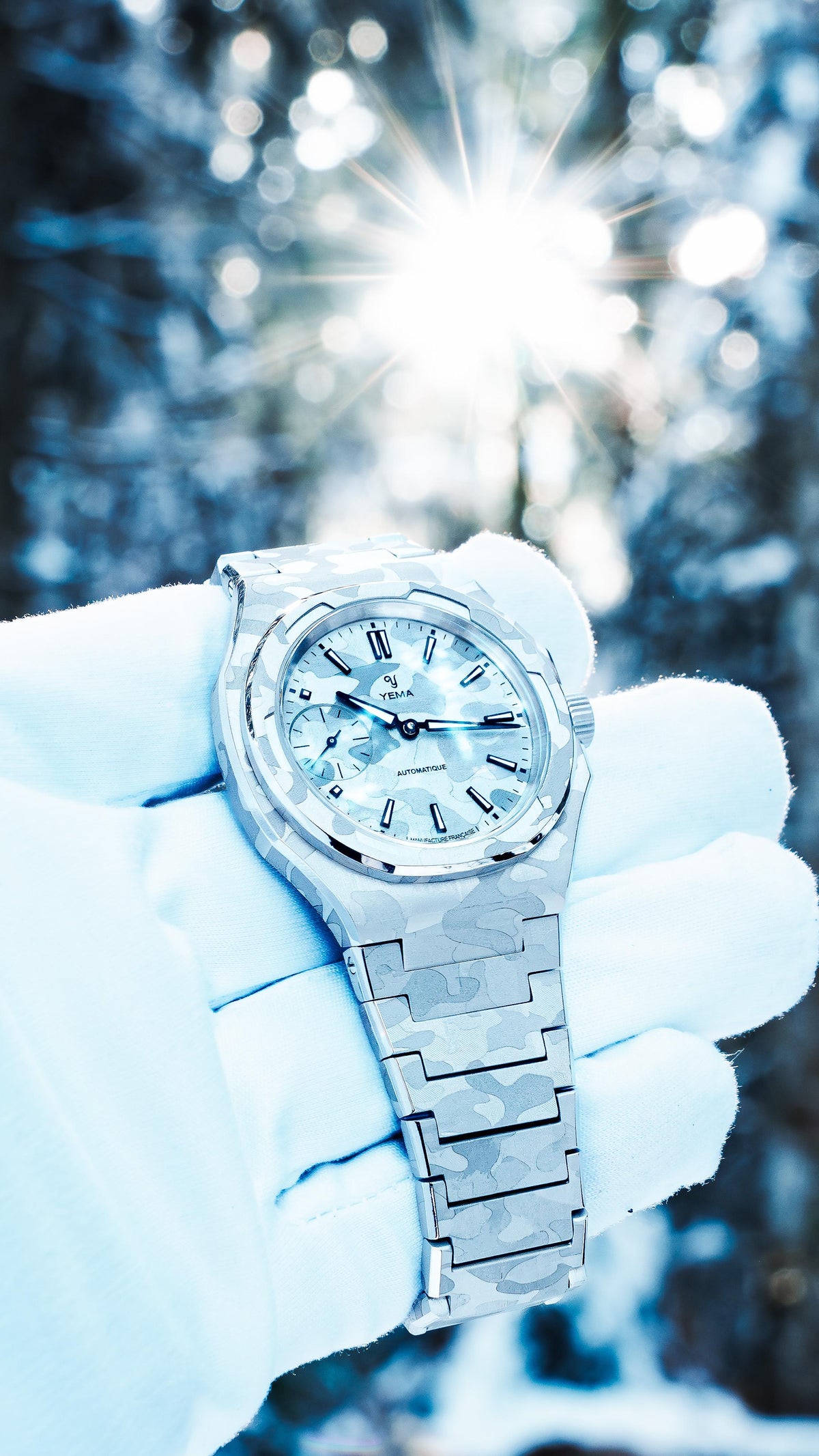 YEMA Wristmaster Slim Small Seconds CMM.29 雪山迷彩版