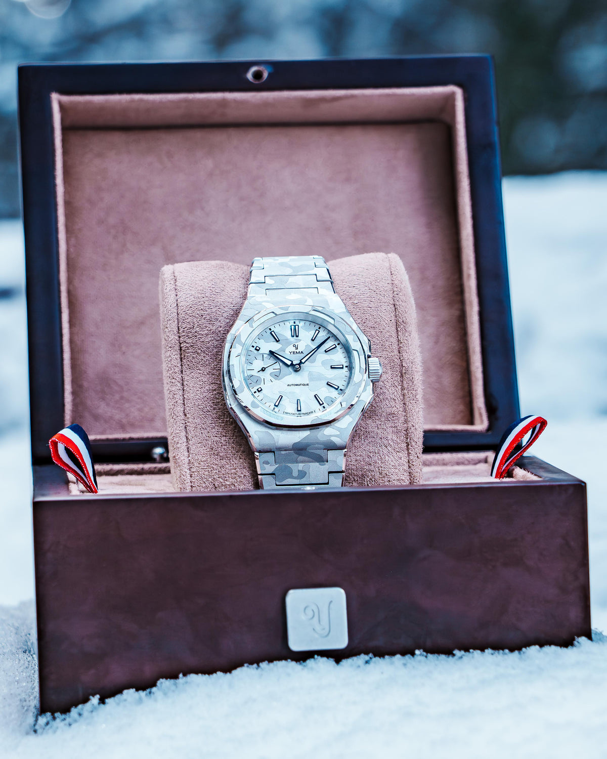 YEMA Wristmaster Slim Small Seconds CMM.29 雪山迷彩版